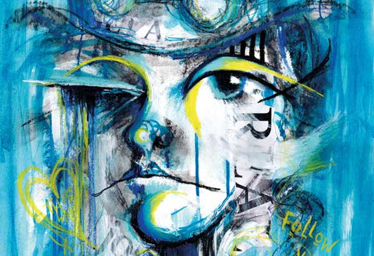 Follow Your Heart Abstract Face Painting