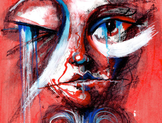 Look of Wonder Abstract Face Painting