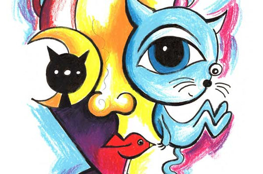 Meowsers - Doodle style Cat Art