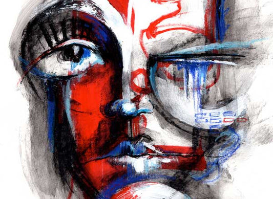 Red Instead painting