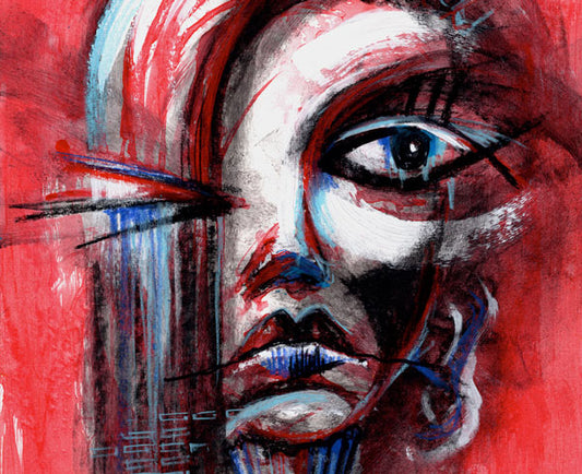 Strike a Pose Abstract Face