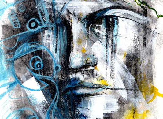 Night Out Abstract Painting Graffiti Style