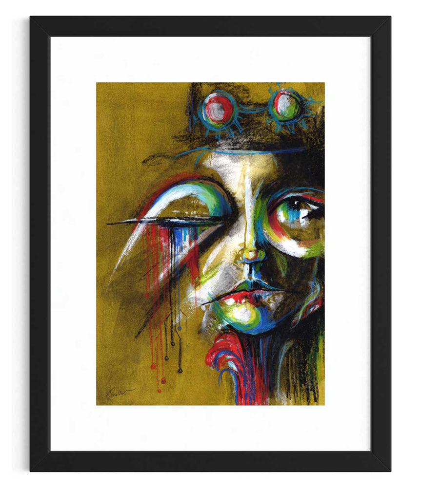 Electric Eyes Art Print