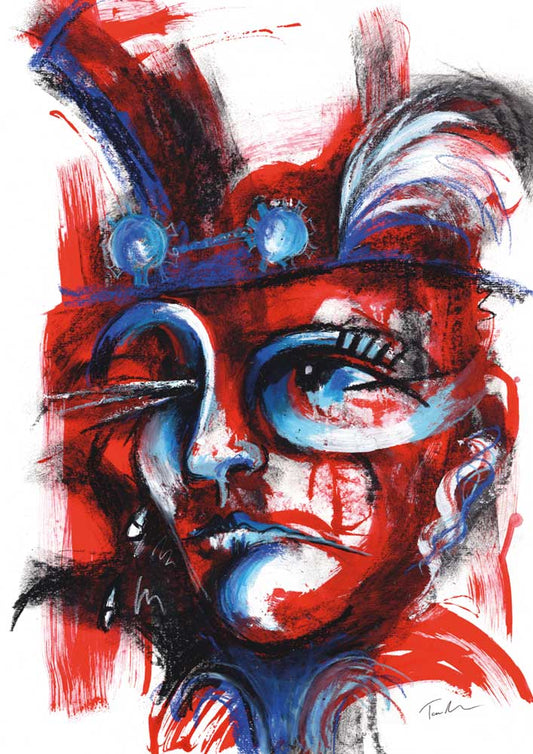 Hiding From Himself Art Print