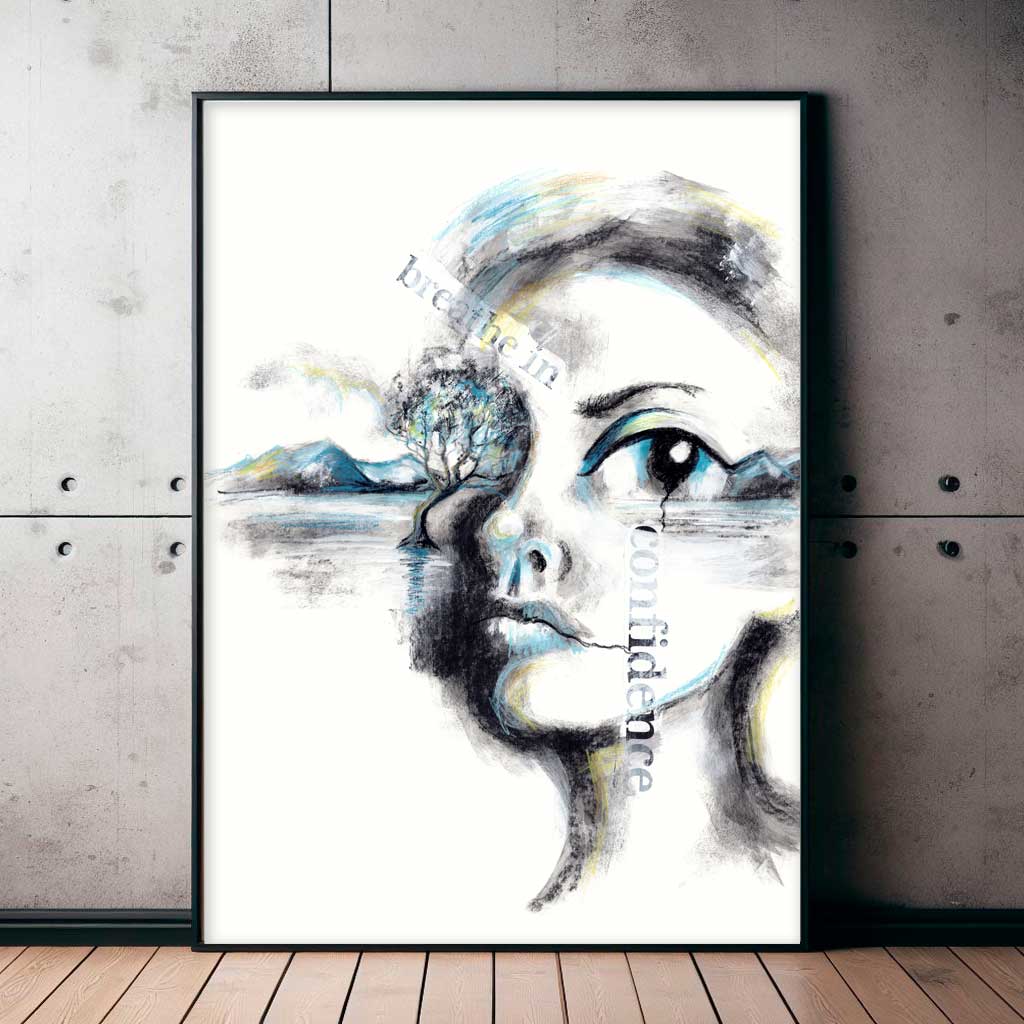 Breathe in Confidence - Affirmations Art Prints