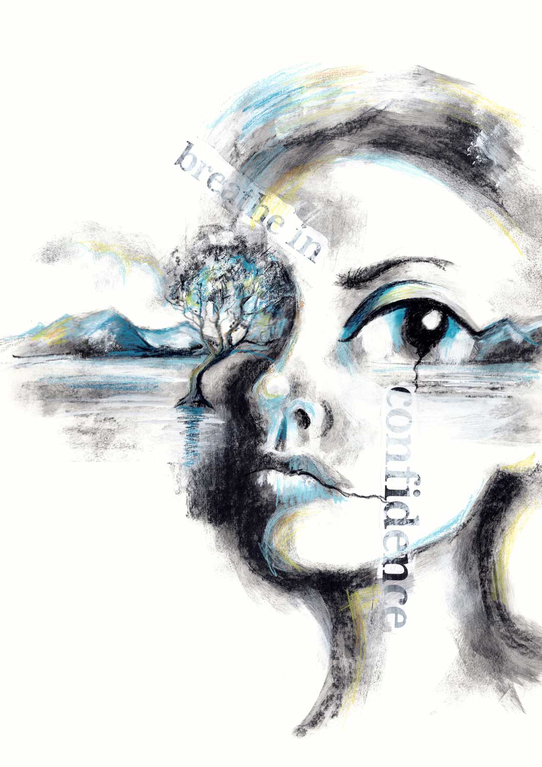 Breathe in Confidence - Affirmations Art Prints