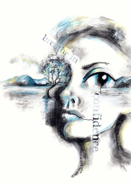 Breathe in Confidence - Affirmations Art Prints