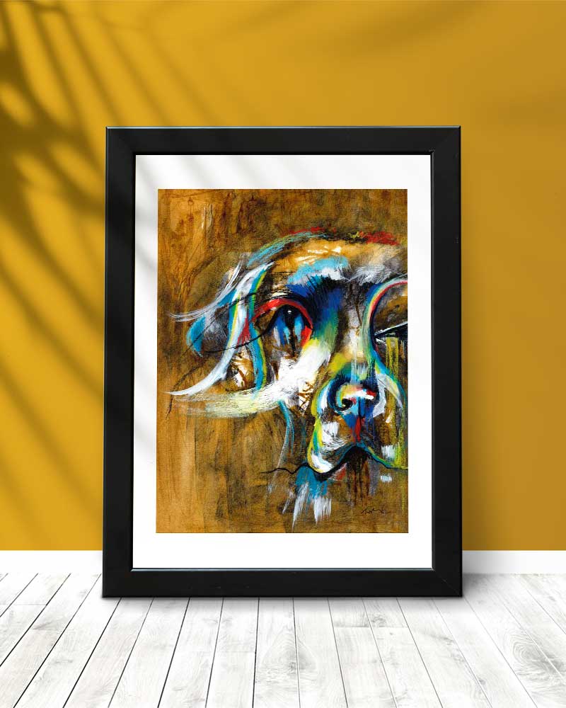 Loyal Friend Labrador Painting Original