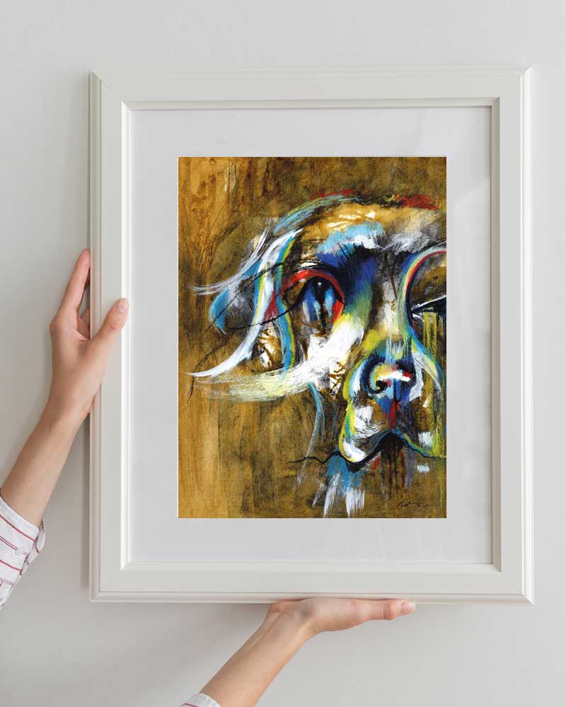 Loyal Friend Labrador Painting Original