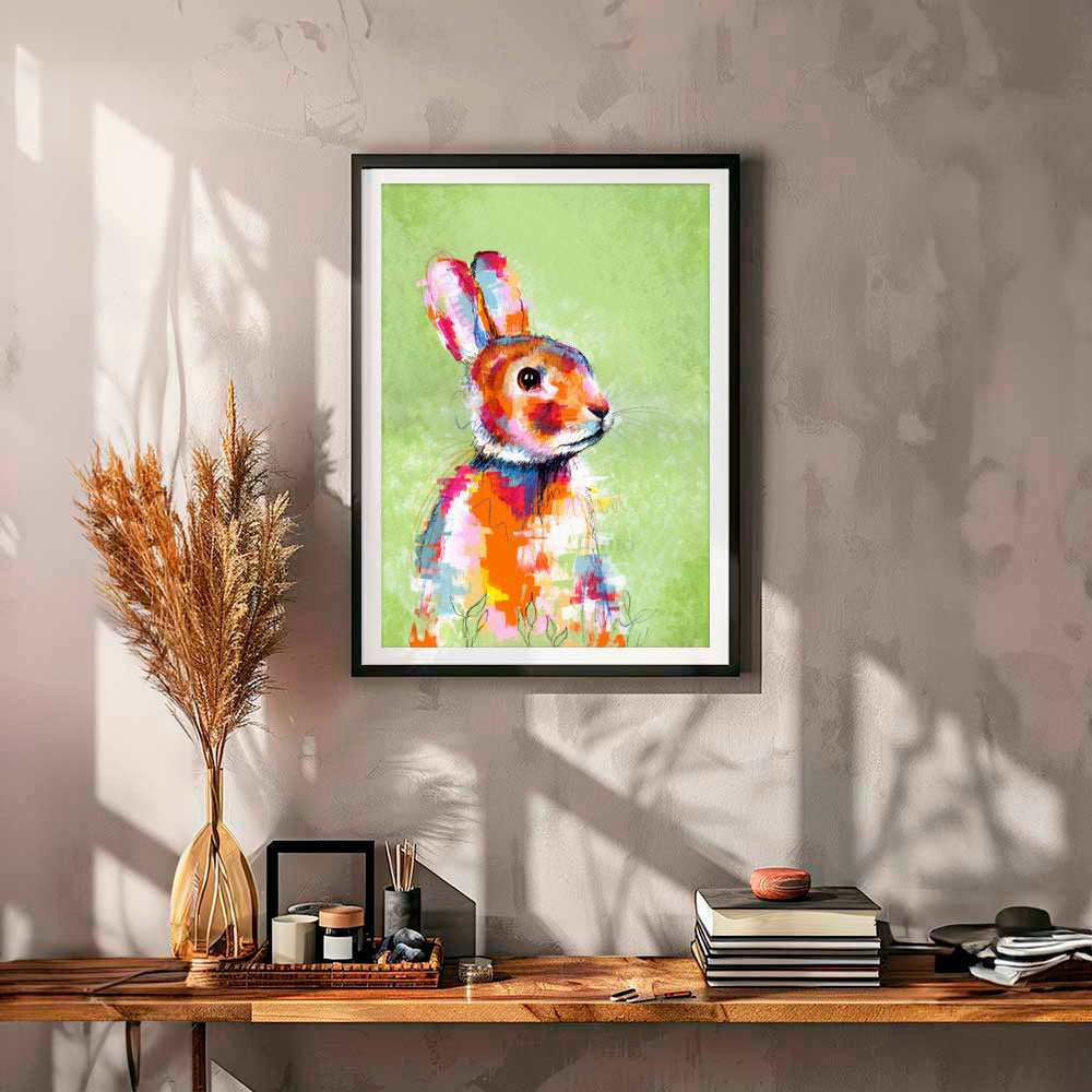 Hoppy Go Lucky - Rabbit Original Painting