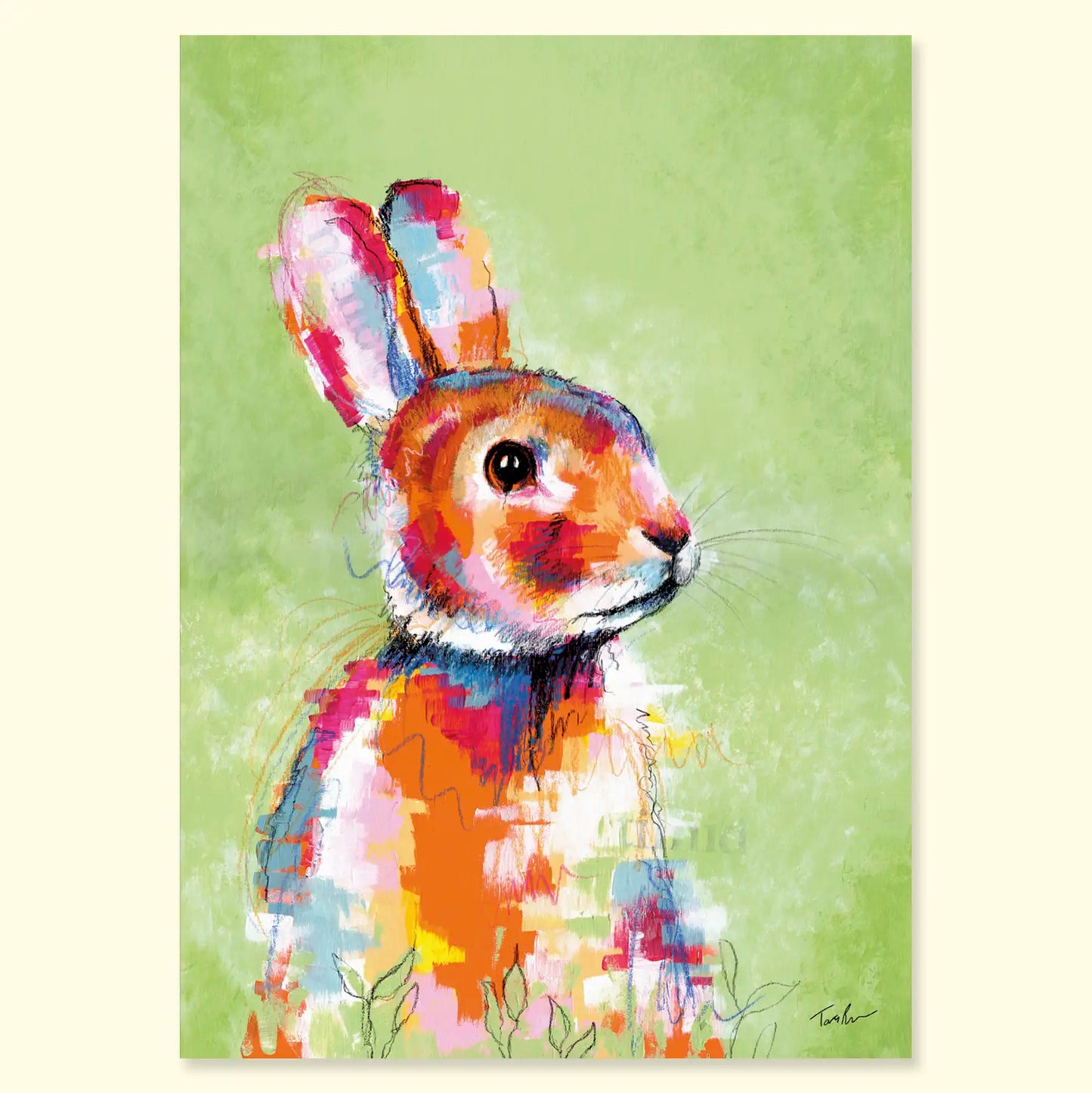 Hoppy Go Lucky - Rabbit Original Painting