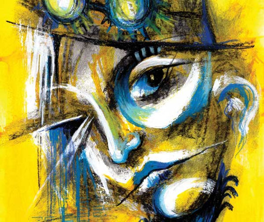Lemon Heaven Abstract Face Painting