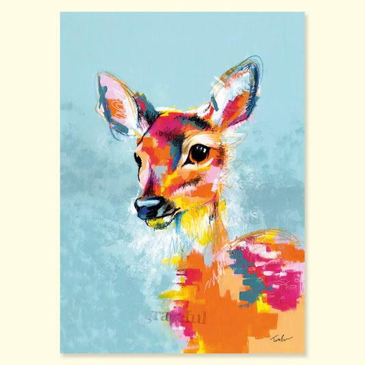 Art Process to Create a Deer Painting