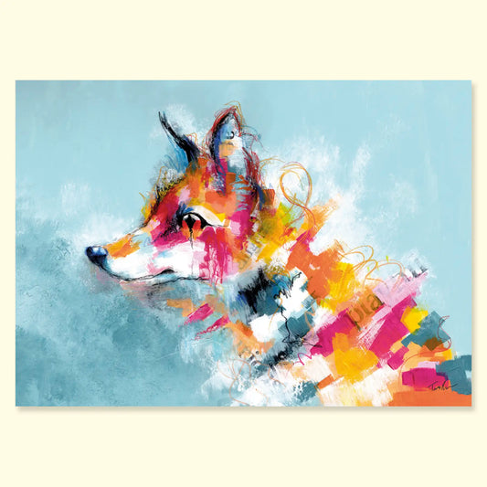 Art Process to Create a Fox Painting