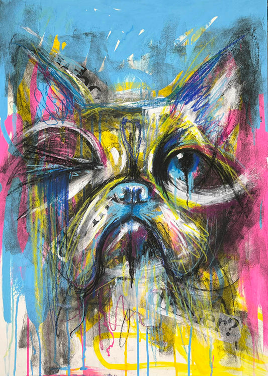 French Bulldog Painting Art Process Video