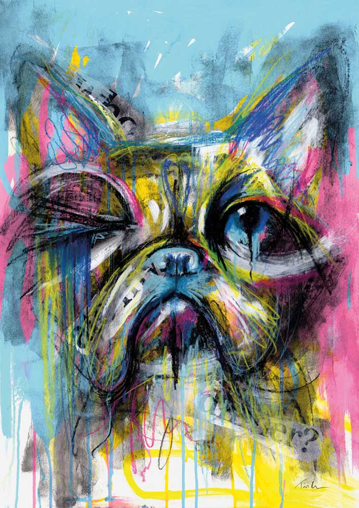 French Bulldog Painting "Who Ate My Dinner"