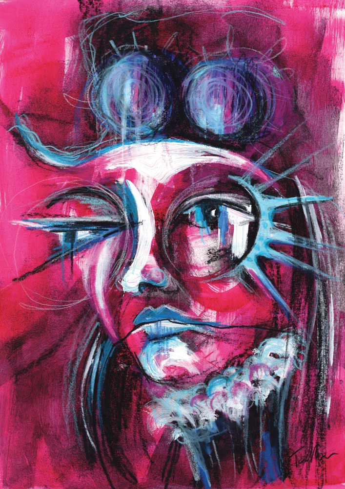 Magenta Haze Original Painting