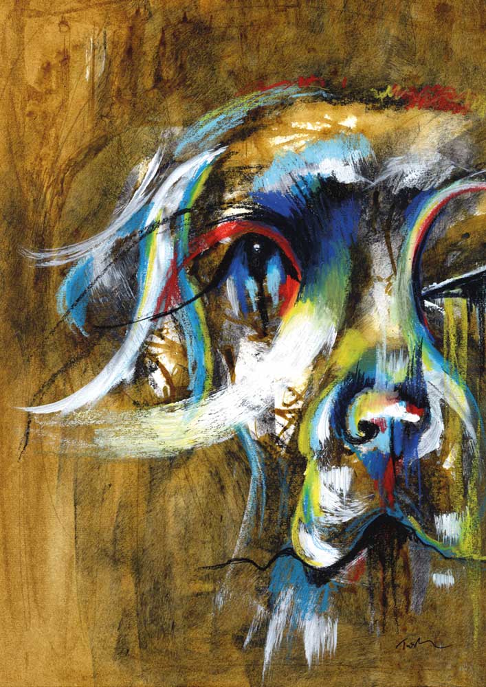 Loyal Friend Labrador Painting Original