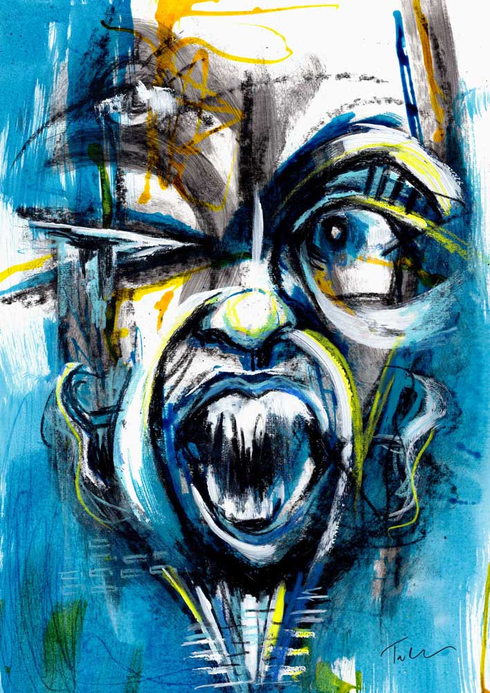 Savage Scream Original Painting